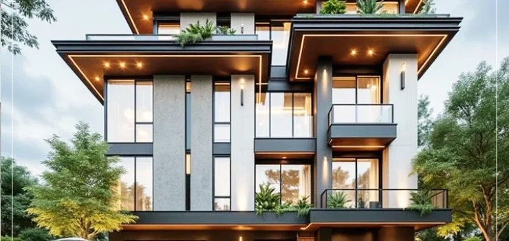 Mẫu biệt thự hiện đại: hình khối và cách lấy sáng